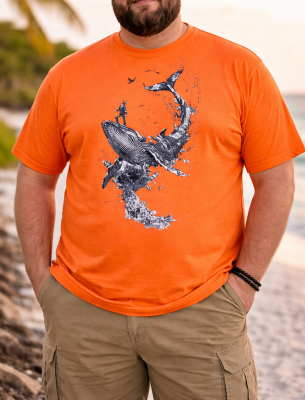 FRUIT OF THE LOOM T-shirt με στάμπα K309 BIG